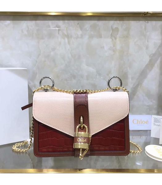 Chloe Original Leather Paddington Aby Chain Bag Offwhite