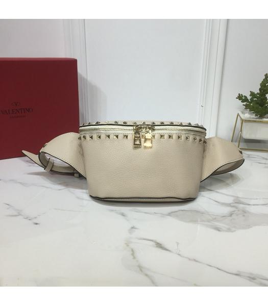 Valentino Offwhite Original Garavani Free Rockstud Spike Bag