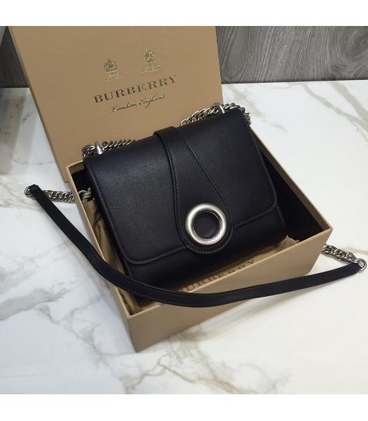 Burberry Original Calfskin Trench Crossbody Bag Black