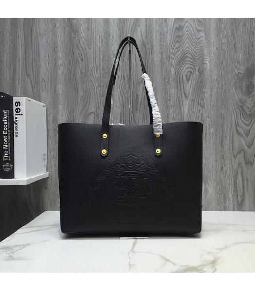 Burberry Original Calfskin Vintage Shopping Bag Black