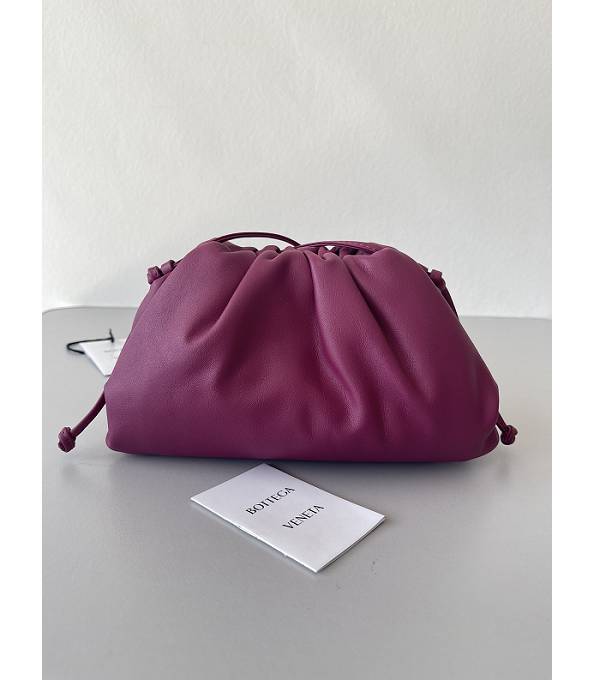 Bottega Veneta Cloud Fuchsia Original Plain Calfskin Leather Mini Pouch