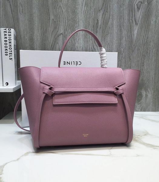 Celine Purple Original Palm Veins Real Leather Mini Belt Bag