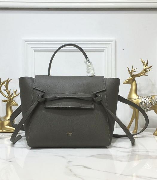 Celine Grey Original Palm Veins Real Leather Micro Belt Bag