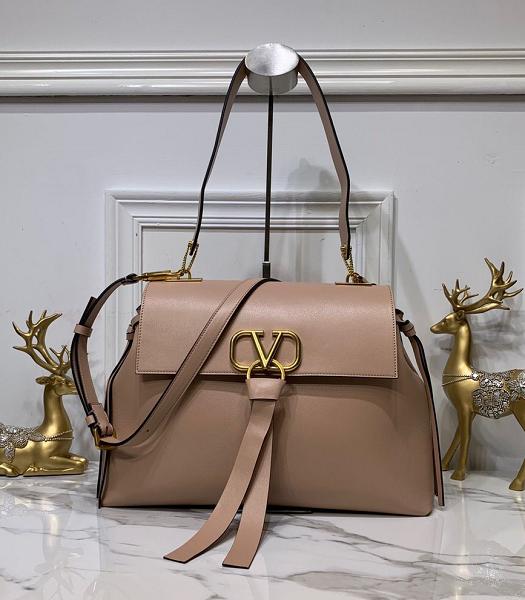 Valentino Garavani Vring Apricot Imported Calfskin Shoulder Bag