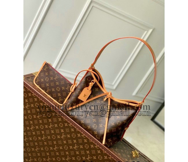 Louis Vuitton Carryall PM Hobo Bag M46203 Monogram Canvas/Nude 2022