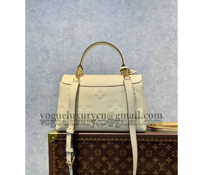 Louis Vuitton Madeleine MM Top Handle Bag in Monogram Leather M45976 Creme Beige 2022