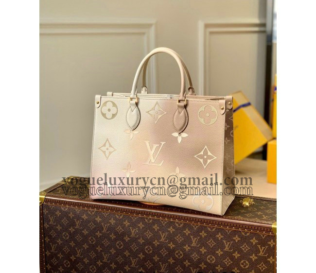 Louis Vuitton Onthego MM Tote Bag in Sunset Kaki Monogram Canvas M20510 2022