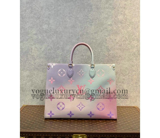 Louis Vuitton Onthego GM Tote Bag in Sunrise Pastel Monogram Canvas M46076 2022