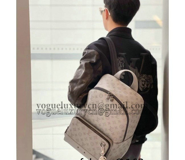 Louis Vuitton Men's Racer Backpack in Monogram Shadow Leather M46109 Anthracite Grey 2022