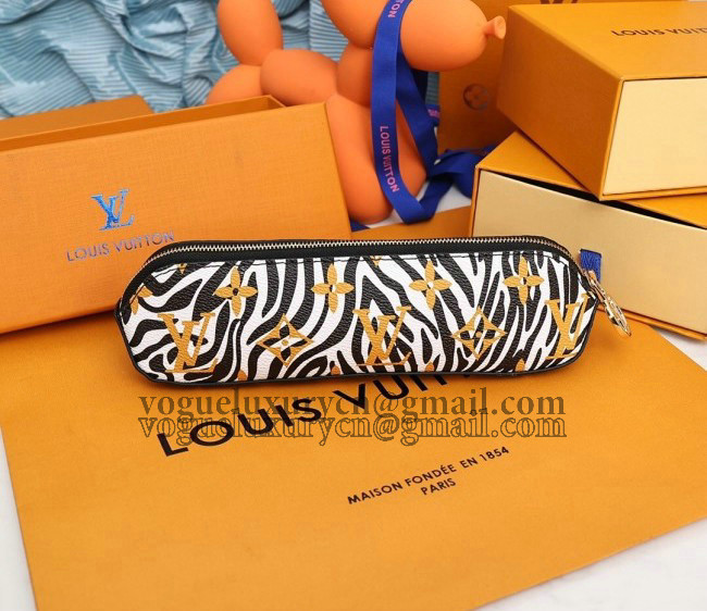 Louis Vuitton Animal Print Giant Monogram Pencil Pouch 2022