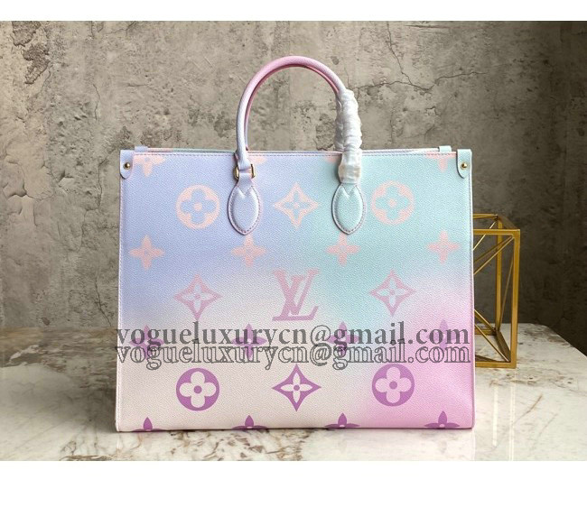 Louis Vuitton Onthego GM Tote Bag in Sunrise Pastel Monogram Canvas M46076 2022