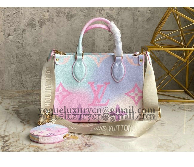 Louis Vuitton Onthego PM Tote Bag in Sunrise Pastel Monogram Canvas M59856 2022