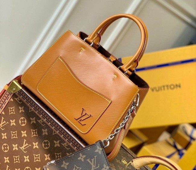 Louis Vuitton Marelle Tote BB Bag in Epi Leather M59952 Brown 2022