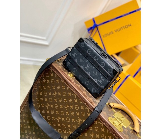 Louis Vuitton Handle Soft Trunk Bag in Black Monogram Eclipse Canvas M45935 2022