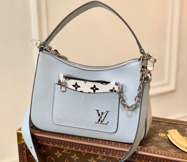 Louis Vuitton Marelle Bag in Epi Leather M80689 Light Grey 2021