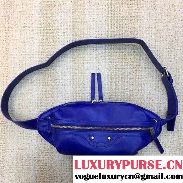 Balenciaga Leather Belt Bag Royal Blue (JM-8011015 )