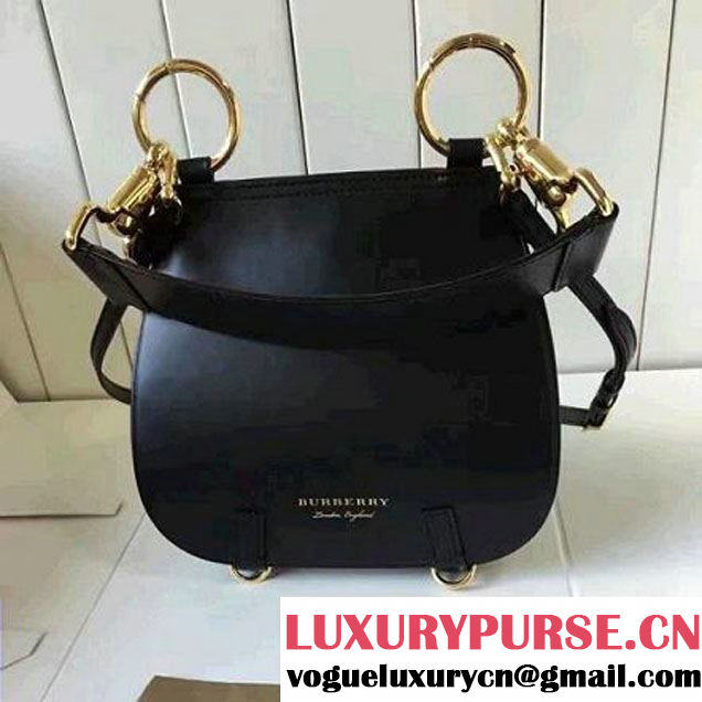 Burberry The Bridle In Leather and Haymarket Check 40456781 Black 2016 (2A016-6111002 )