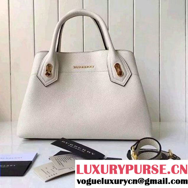 Burberry Small Milton Bag In Grainy Leather Off-white 2016 (2A016-6051801 )