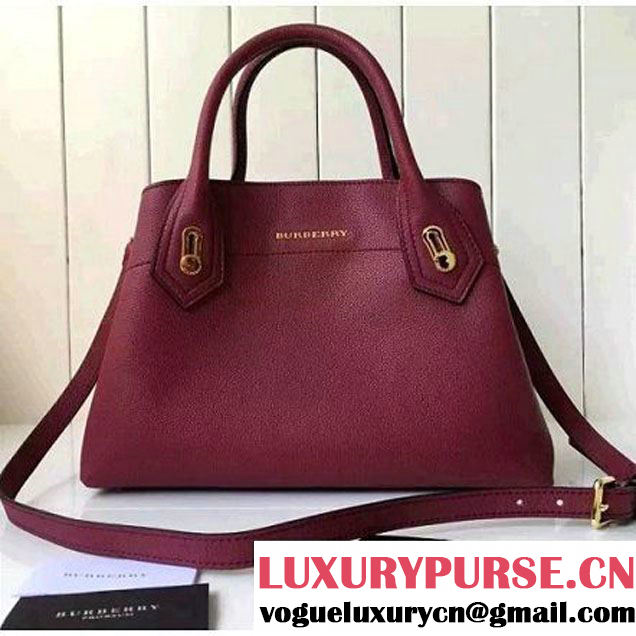 Burberry Small Milton Bag In Grainy Leather Burgundy 2016 (2A016-6051805 )