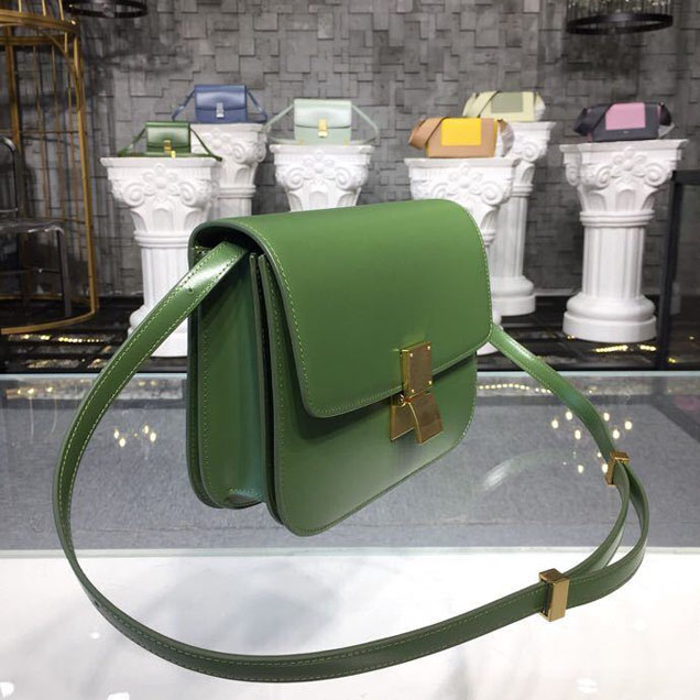 Celine Classic Box Bag 24cm Smooth Calfskin Spring Summer 2018 Collection Apple Green