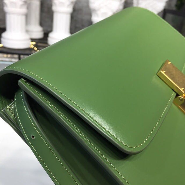 Celine Classic Box Bag 24cm Smooth Calfskin Spring Summer 2018 Collection Apple Green