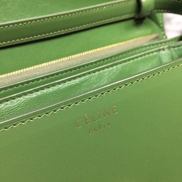 Celine Classic Box Bag 24cm Smooth Calfskin Spring Summer 2018 Collection Apple Green