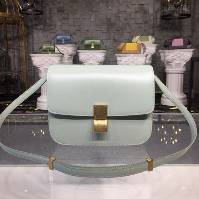 Celine Classic Box Bag 24cm Smooth Calfskin Spring Summer 2018 Collection Pastel Green