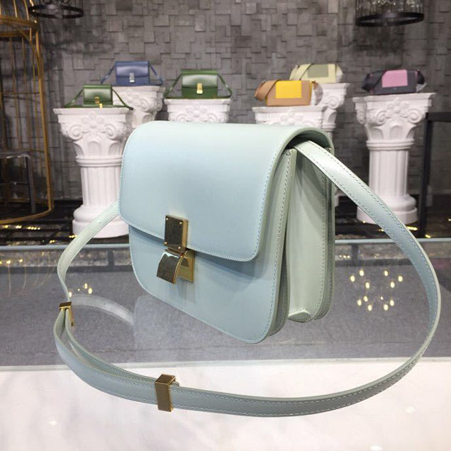 Celine Classic Box Bag 24cm Smooth Calfskin Spring Summer 2018 Collection Pastel Green