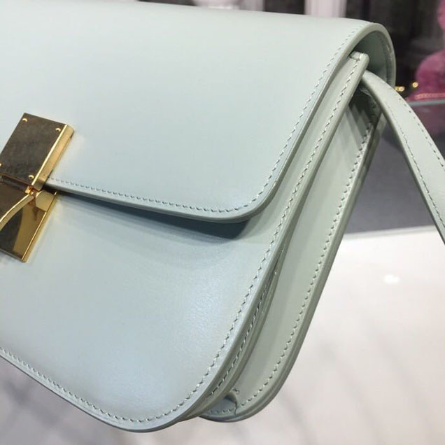 Celine Classic Box Bag 24cm Smooth Calfskin Spring Summer 2018 Collection Pastel Green