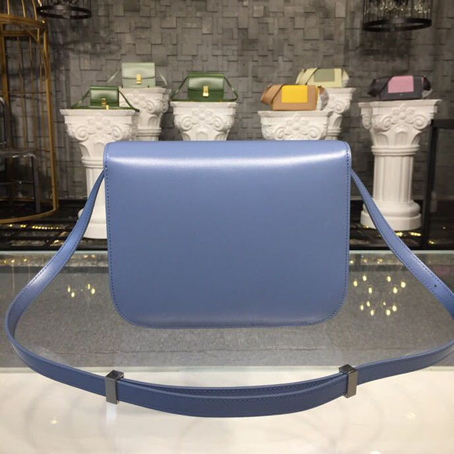Celine Classic Box Bag 24cm Smooth Calfskin Spring Summer 2018 Collection Medium Blue