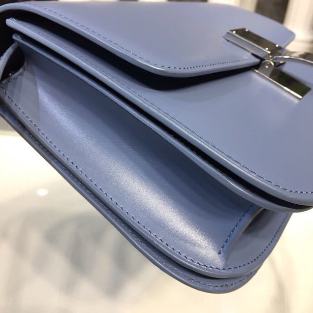 Celine Classic Box Bag 24cm Smooth Calfskin Spring Summer 2018 Collection Medium Blue