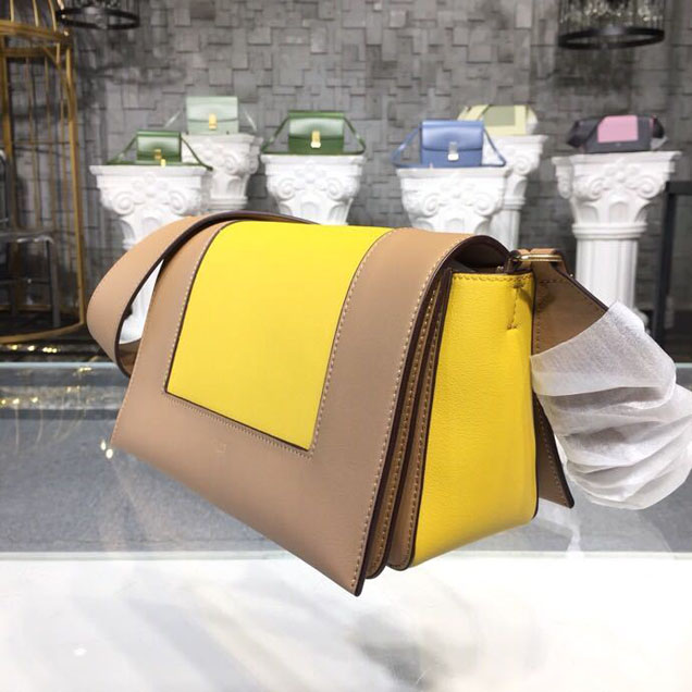 Celine Frame 25cm Bag Smooth Calfskin Spring Summer 2018 Collection Marigold Beige