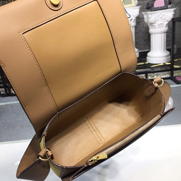 Celine Frame 25cm Bag Smooth Calfskin Spring Summer 2018 Collection Marigold Beige