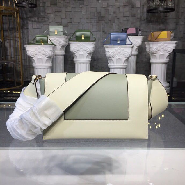 Celine Frame 25cm Bag Smooth Calfskin Spring Summer 2018 Collection Pastel Off White