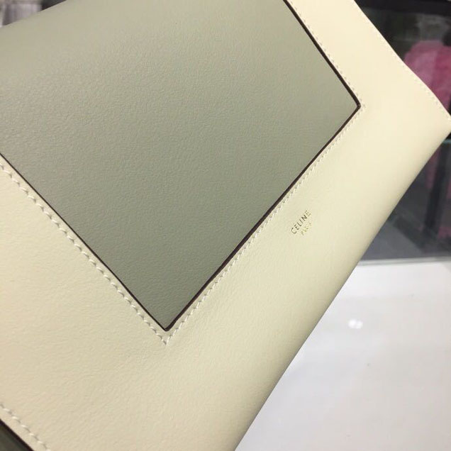 Celine Frame 25cm Bag Smooth Calfskin Spring Summer 2018 Collection Pastel Off White