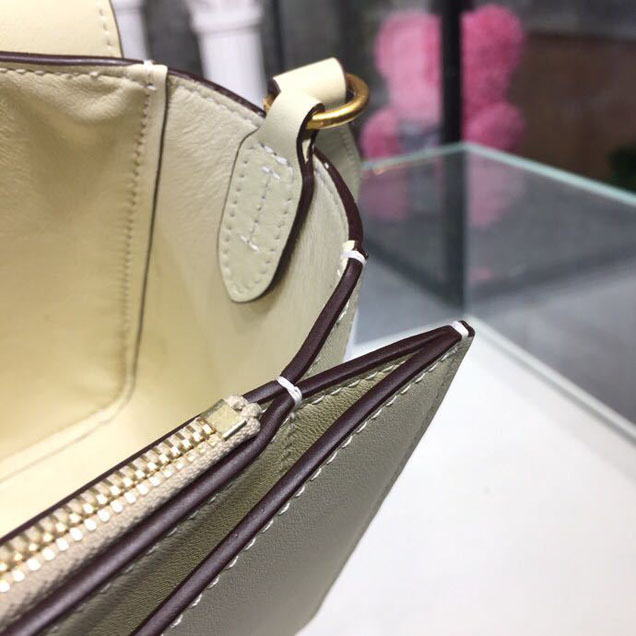 Celine Frame 25cm Bag Smooth Calfskin Spring Summer 2018 Collection Pastel Off White