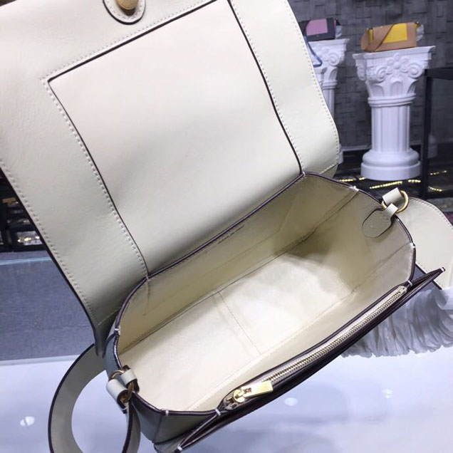 Celine Frame 25cm Bag Smooth Calfskin Spring Summer 2018 Collection Pastel Off White