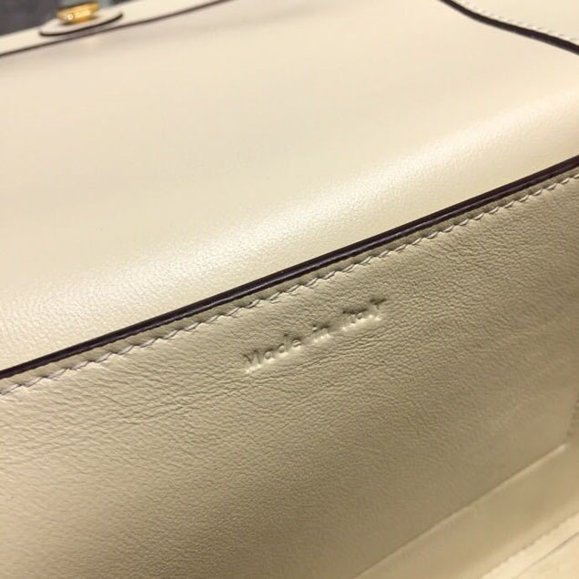 Celine Frame 25cm Bag Smooth Calfskin Spring Summer 2018 Collection Pastel Off White