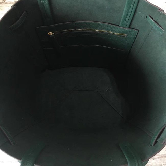 CELINE SMALL CABAS PHANTOM IN SOFT GRAINED CALFSKIN 17602 green 