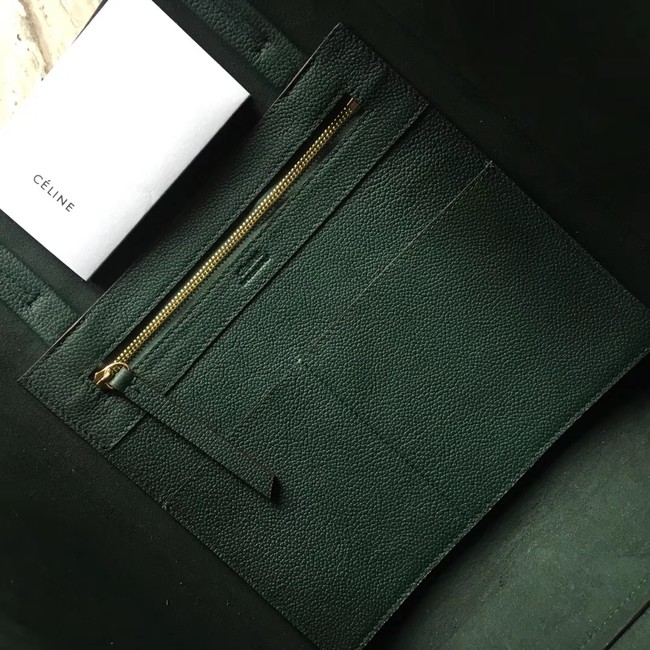 CELINE SMALL CABAS PHANTOM IN SOFT GRAINED CALFSKIN 17602 green 