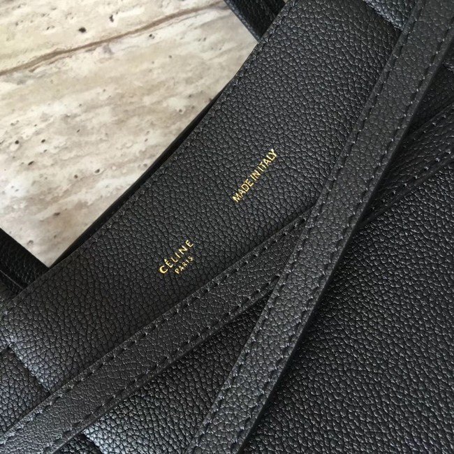 CELINE SMALL CABAS PHANTOM IN SOFT GRAINED CALFSKIN 17602 black 