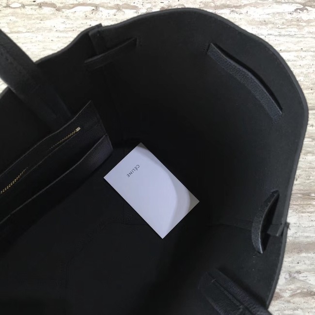 CELINE SMALL CABAS PHANTOM IN SOFT GRAINED CALFSKIN 17602 black 