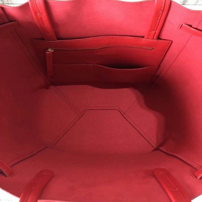 CELINE SMALL CABAS PHANTOM IN SOFT GRAINED CALFSKIN 17602 red 