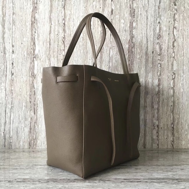 CELINE SMALL CABAS PHANTOM IN SOFT GRAINED CALFSKIN 17602 grey 