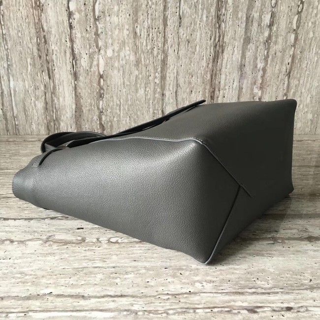 CELINE SMALL CABAS PHANTOM IN SOFT GRAINED CALFSKIN 17602 dark grey 