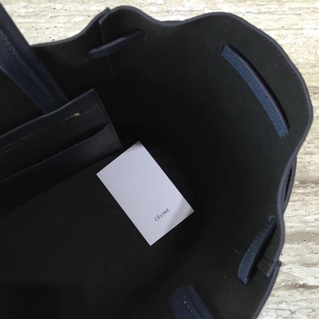 CELINE SMALL CABAS PHANTOM IN SOFT GRAINED CALFSKIN 17602 dark blue 