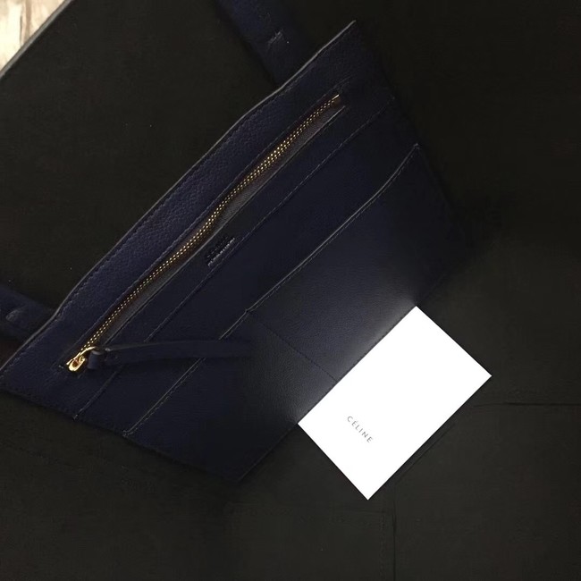 CELINE SMALL CABAS PHANTOM IN SOFT GRAINED CALFSKIN 17602 dark blue 