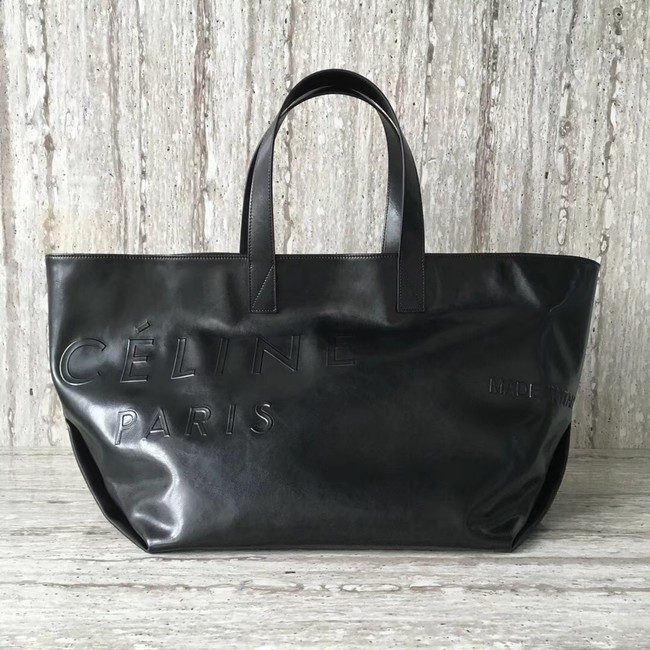 CELINE MEDIUM MADE IN TOTE IN LEATHER 186093 BLACK