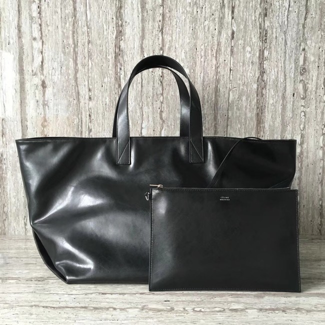 CELINE MEDIUM MADE IN TOTE IN LEATHER 186093 BLACK  
