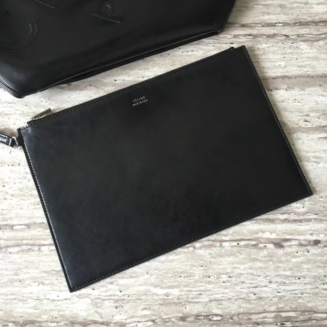 CELINE MEDIUM MADE IN TOTE IN LEATHER 186093 BLACK  